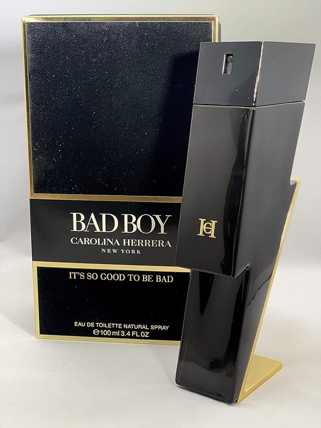 Bad Boy by Carolina Herrera - Seductive, Spicy Men's Fragrance with Oriental Accords, 3.4 oz