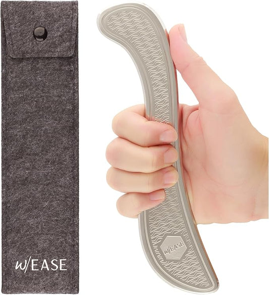 Muscle Scraper Tool with Patent-Pending Non-Slip Grip – Family-Owned Brand - Myofascial Release Tool to Relieve Tension – Massage Scraper for Sore Muscles - Stainless Steel Gua Sha for The Whole Body
