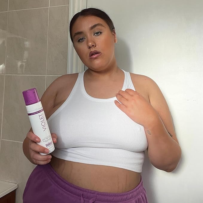 MineTan Best Sellers Self Tanner Bundle | Includes Cult Faves - Violet Self Tan Foam, Rose Mist Face Tanner, Self Tanner Mitt Applicator + Exfoliating Mitt for Self Tan Removal & Prep; No orange tones