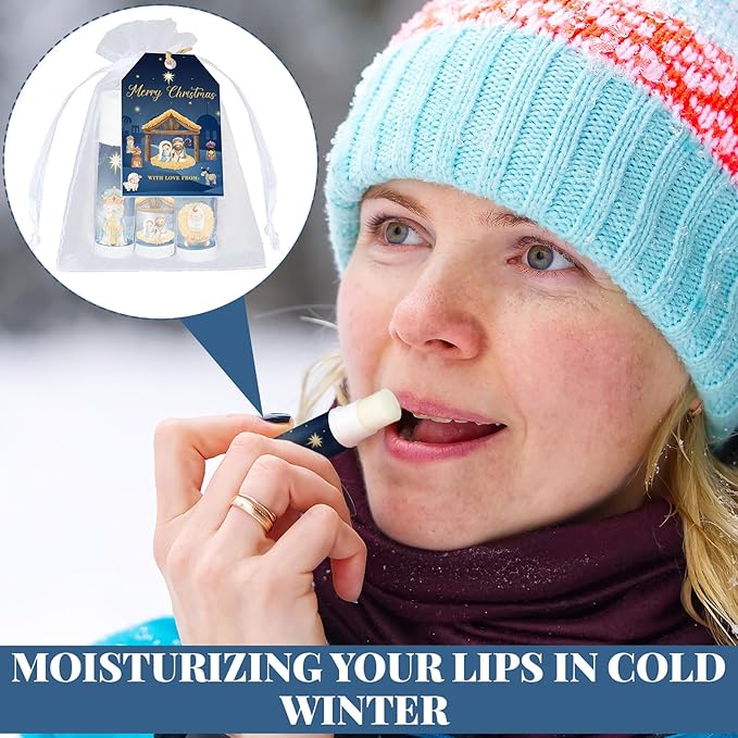 Dunzy 50 Sets Nativity Lip Balm Supplies