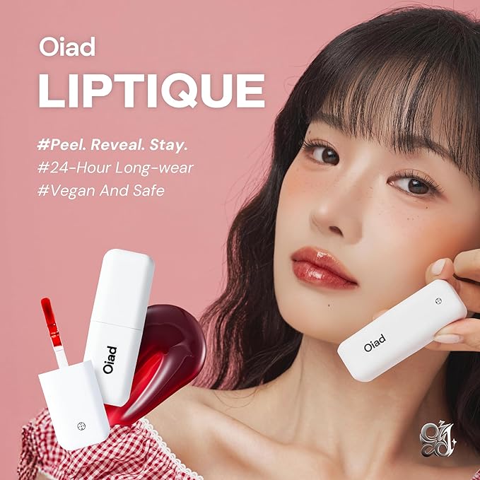 Liptique Korean Lip Stain Peel Off - 24 Hour Long Lasting Lip Tattoo, Waterproof & Transfer Proof, Nourishing & Hydrating Lip Tint for Women, Instant Plumping Lip Tints Peel Off (003 BLUNTO)