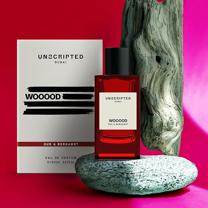 Unscripted. Wooood - Perfume For Men And Women - Women Perfume with Saffron, Nutmeg, Musk, Patchouli - Bold, Long-Lasting Mens Cologne - 3.4 oz