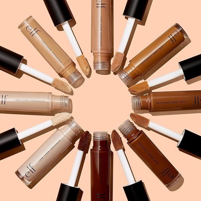 e.l.f. 16HR Camo Concealer, Full-Coverage, Highly-Pigmented Face Concealer With A Matte Finish, Crease-proof, Vegan & Cruelty-Free, Fair Beige