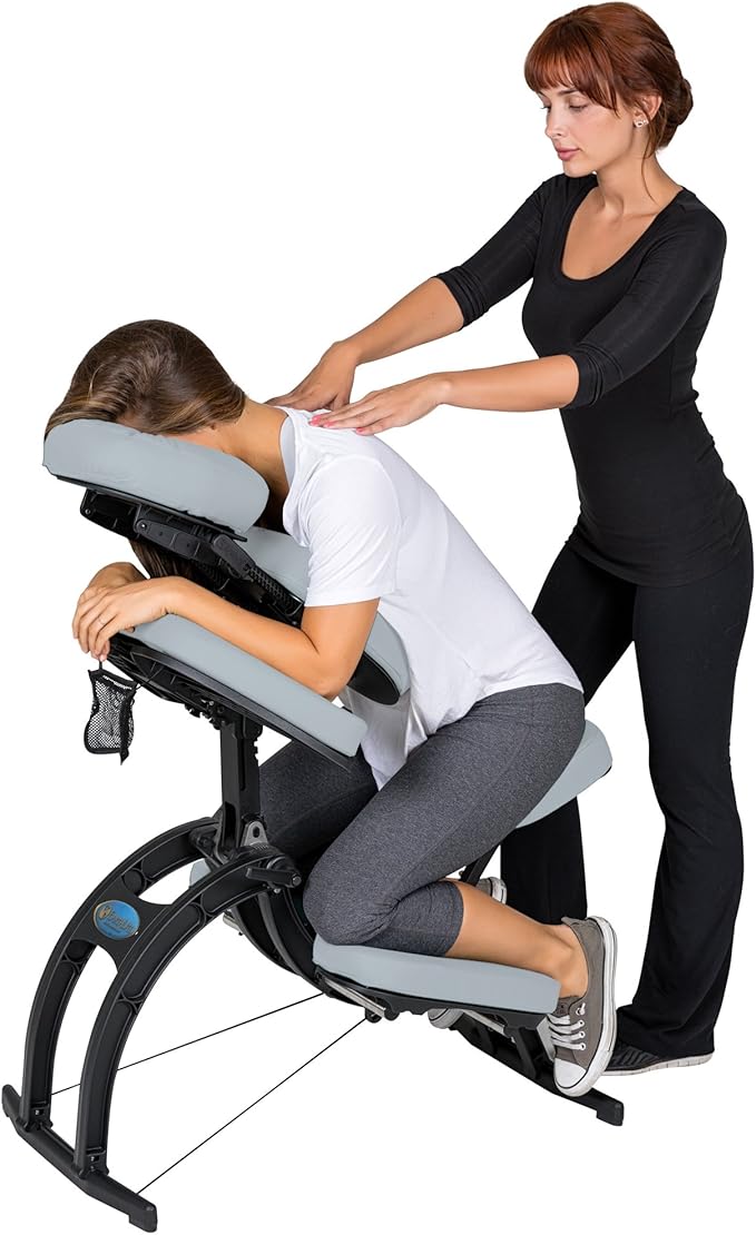 EARTHLITE Portable Massage Chair AVILA II - Premium Folding Spa/Massage/Tattoo Chair incl. Rolling Carry Case