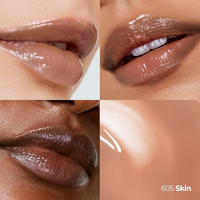 Laka Maxi Glayer Tint 3.8g/0.13oz., Glass Layer of Gloss, Ultra Glow & Vivid Layerable Pigments, High Shine Lip Oil, K-Beauty (#605 Skin)