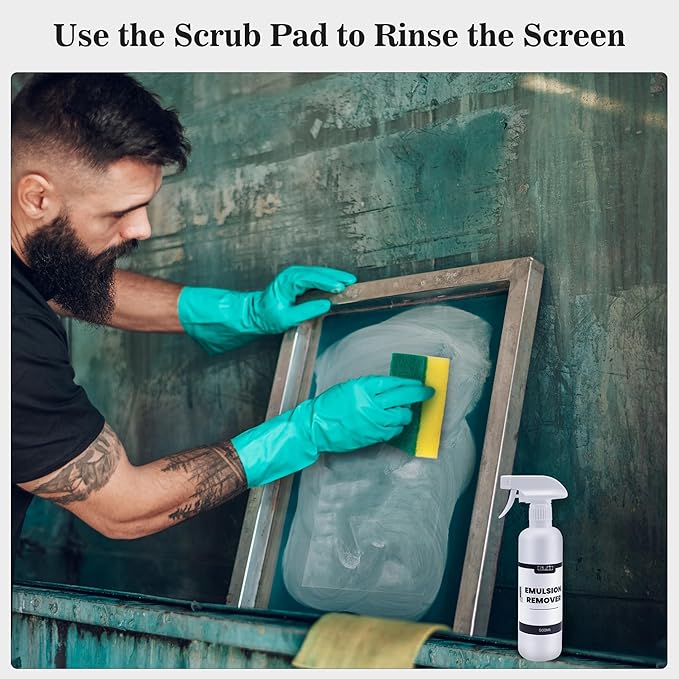 Caydo Screen Printing Emulsion Remover Kit Includes Silk Screen Photopolymer Emulsion Stencil Remover (Mix - 2000oz) - Screen Printing Supplies