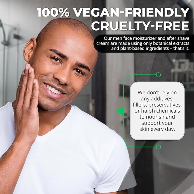 Day, Night Skincare Set for Men, Includes Anti-aging Post Shave Moisturizer + Night Moisturizer includes Retinol, The Essential Kit for Day, Night Skincare, Organic Key Ingredients