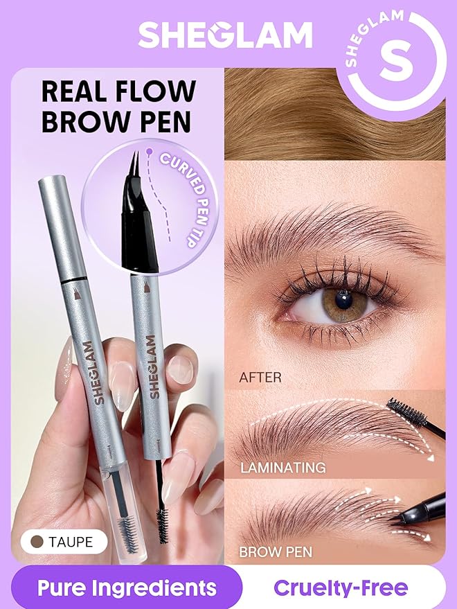 SHEGLAM Real Flow Laminating Brow Pen-Taupe