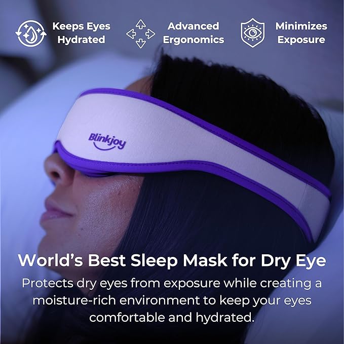 Hydrating Sleep Mask (2ND GEN) for Dry Eye - Optometrist Recommended for Dry Eye Relief, Protects from Dust and Drafts, Preserves Drops, Comfortable & Lightweight
