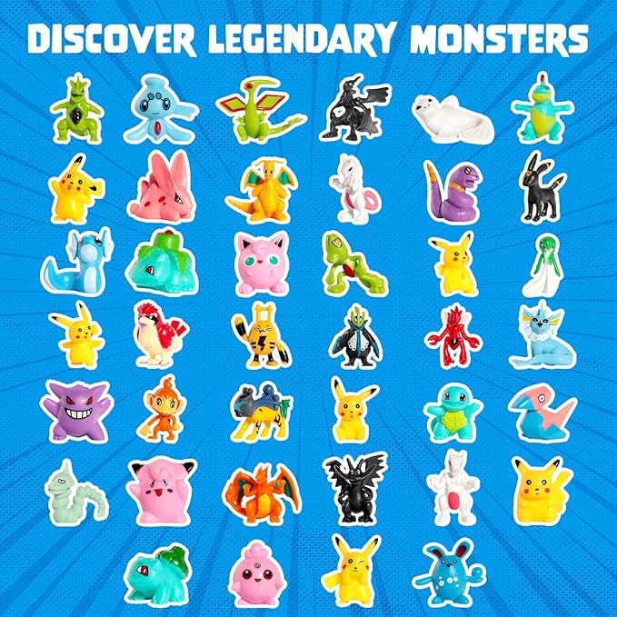 Poke Monster Bath Bombs for Kids with Surprise Toys Inside (6 Pack) - Large Bubble Bath Bomb for Boys, Girls, Toddlers - Fruity Scents, Made in USA, Skin-Safe - Birthday Gift by Two Sisters