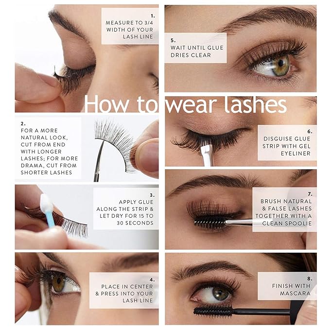 Eliace False Eyelashes Natural look Cat Eye Lashes Wispy Strips,15 Pairs, 3D Mink Lashes Fake Eyelashes Volume Fluffy Thin Soft Band Comfortable Long Thick Dramatic Cross Eyelash Reusable, Lexie Style