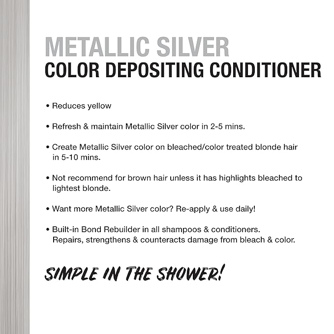 Metallic Silver Color Depositing Conditioner