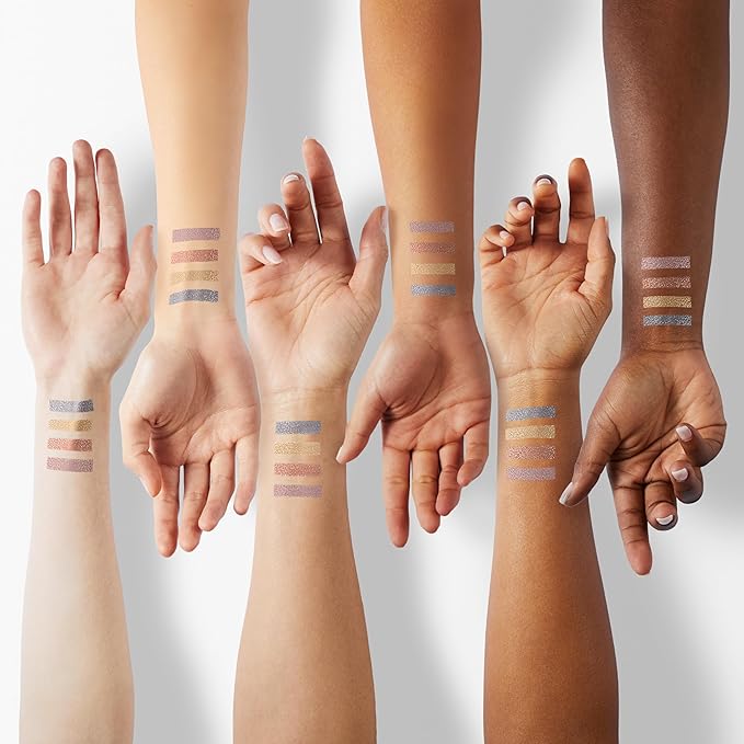 Revlon Crème Eyeshadow Palette, Illuminance Eye Makeup with Crease- Resistant Ingredients, Creamy Pigmented in Blendable Matte & Shimmer Finishes, 715 Precious Metals, 0.12 Oz