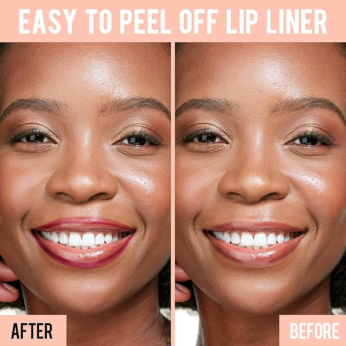 iMethod Lip Stain - Lip Liner Stain, Peel Off Lip Stain with Tweezer, Natural Long Lasting Lip Stain Peel Off, Waterproof, Easy to Use, Stay On All Day, Mauve