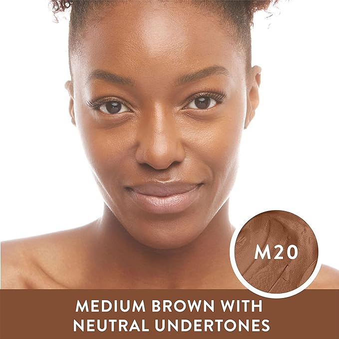 Mented Cosmetics Stick Foundation Make Up, Concealer & Contour Stick for Medium Brown Skin, Cream Foundation for Black Women Makeup, Vegan and Cruelty Free, M20