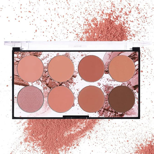 8 Color Blush Palette for Cheeks - Natural Look Smooth Face Blusher - Long-lasting Women Cheek Makeup Powder - Buildable Color Makeup Blushes Powder for All Skin Types(SET3)
