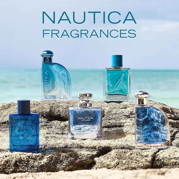 Nautica Oceans Pacific Coast Eau de Toilette 1.6 fl oz (Pack of 1), Notes of Apple, Cyclamen, and Amberwood, Men's Fragrance, Long Lasting, Everyday Fragrance, Travel Size