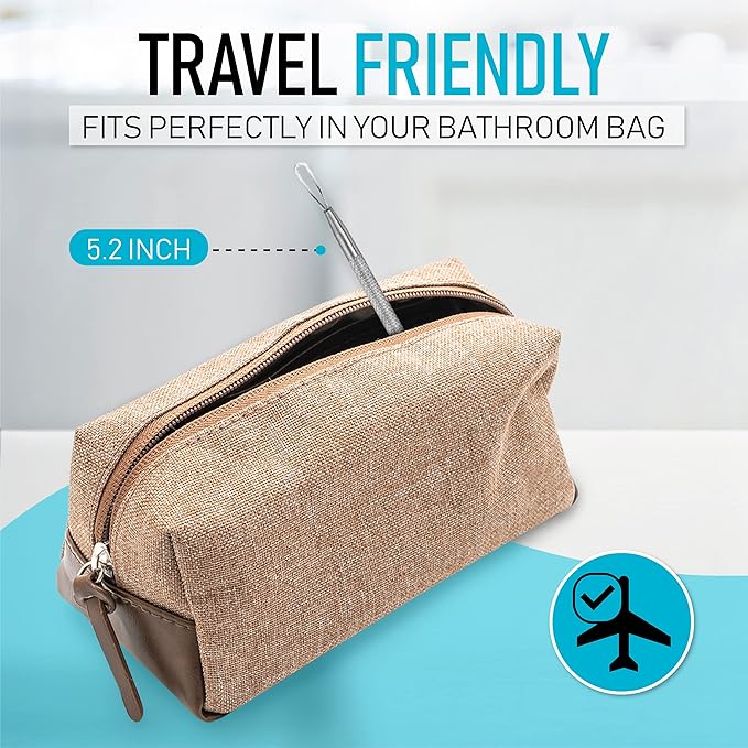 Hula Home Blackhead Remover Pimple Extractor Popper Tool Acne Comedone Blackhead, Blemish, Whitehead Popping, Zit Removing for Nose Face, 304 - Stainless Steel