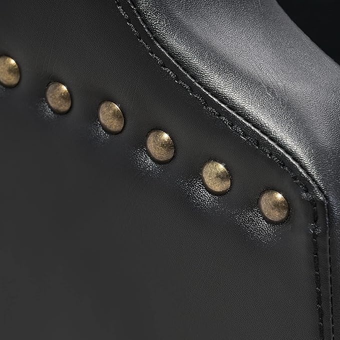 BarberPub Classic Recliner Leathern Barber Chair Antique Heavy Duty Hair Spa Salon Styling Beauty Equipment 3125