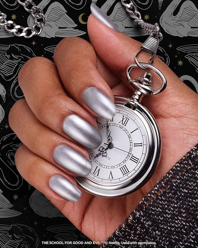 Sally Hansen Miracle Gel™, The School for Good and Evil The Storian, Long Lasting, Gel-Like Formula, No UV Lamp Needed, Blue Nail Polish