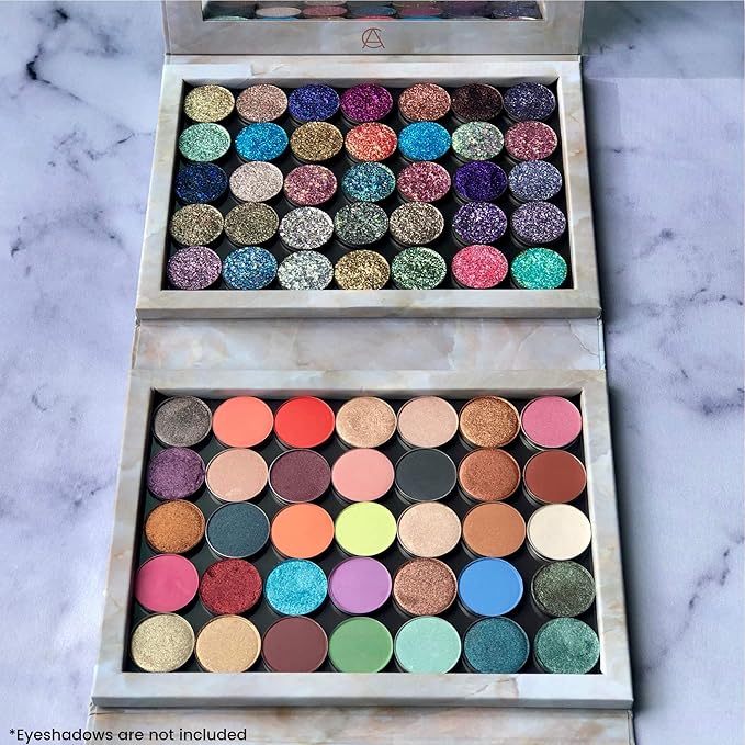Marble Extra Large Empty Magnetic Makeup Palette Holds