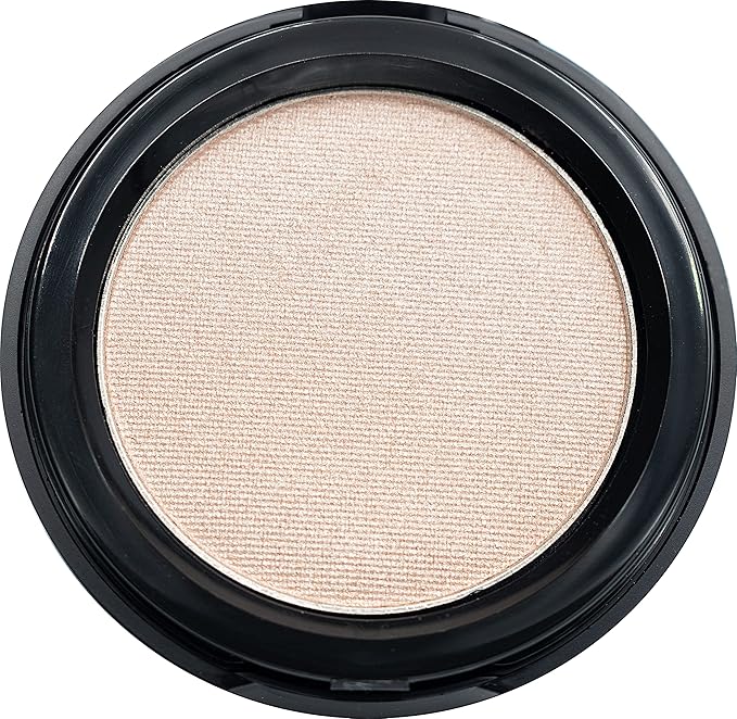 Shiny Warm Sand Beige Taupe Nude Natural Tone Satin Finish Pressed Powder Single Vegan Eyeshadow; Talc, Paraben & Cruelty Free