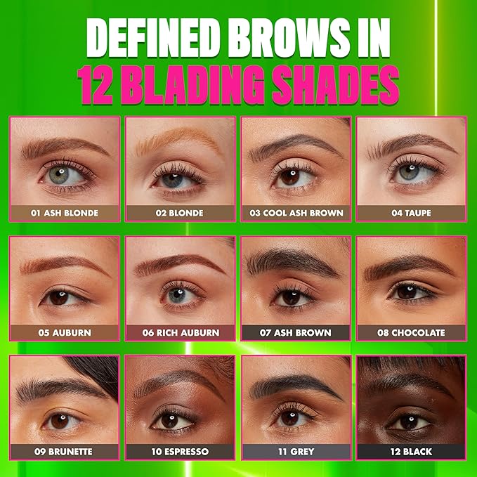 NYX PROFESSIONAL MAKEUP Blade & Shade Brow Pencil, Nano Mechanical Eyebrow Pencil, Up to 16HR Make Up Wear - Ash Blonde