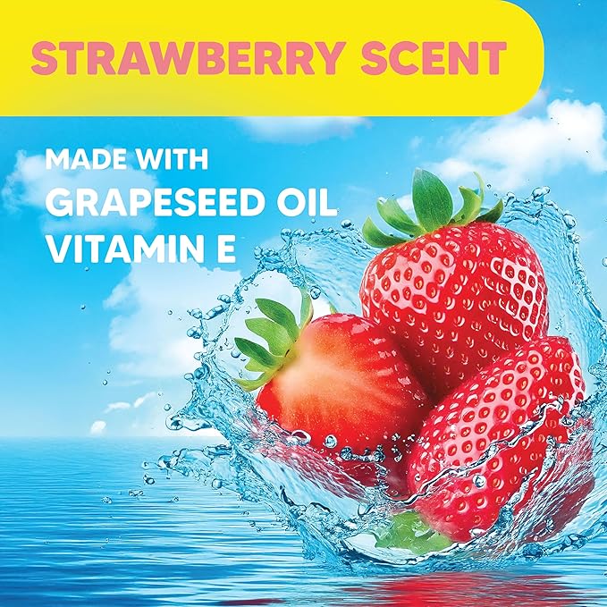 Onyx Professional Nail Polish Remover with 7 inch Nail File, Strawberry Scent, Made in USA, 16 fl oz - Moisturizing Formula, Acetone-based Gel Polish Remover, Enhanced with Vitamin E, Grape Seed Oil