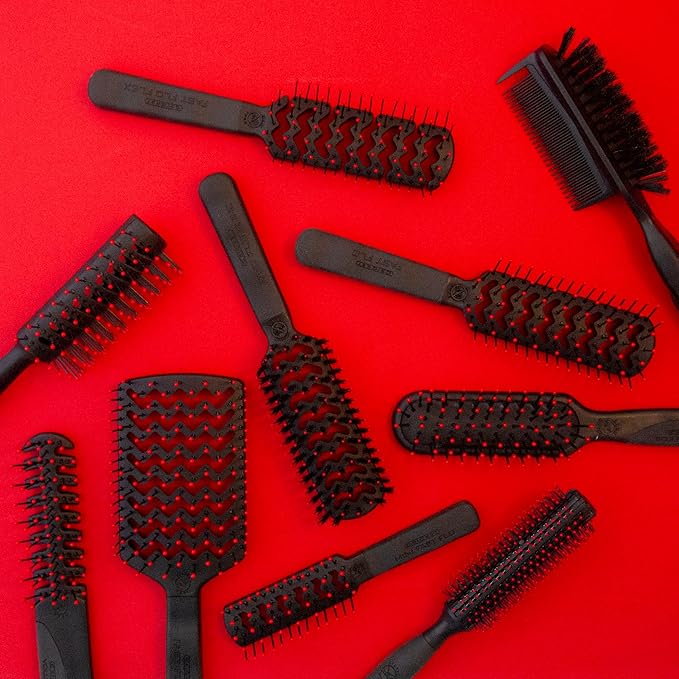 Cricket Static Free Mini Fast Flo Vent Hair Brush - Curling, Blow Drying, Detangling and Styling Wet or Dry Hair, Ideal for Travel, 1.5", Suitable for All Hair Types