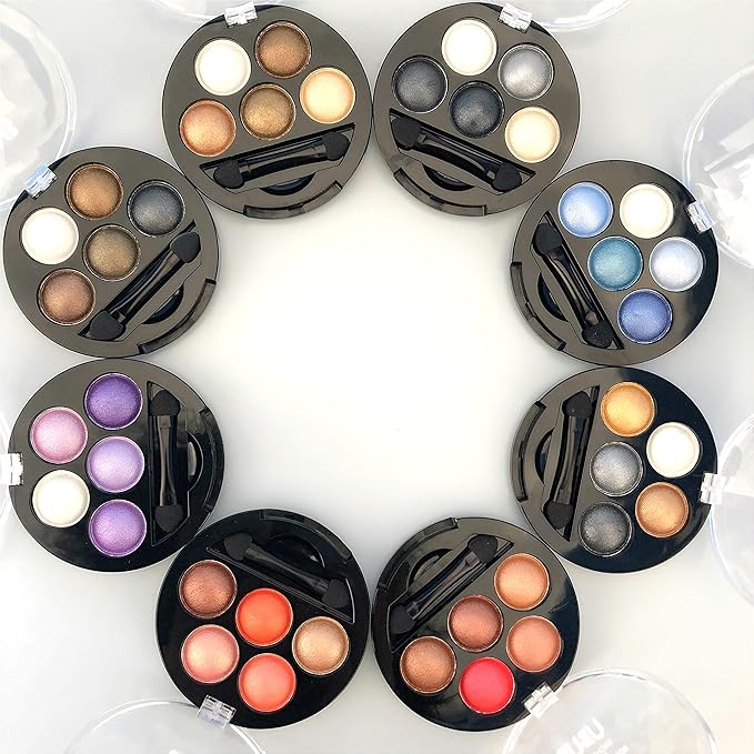 Mallofusa 5 Colors Eye Shadow Palette Powder Glitter 7oz