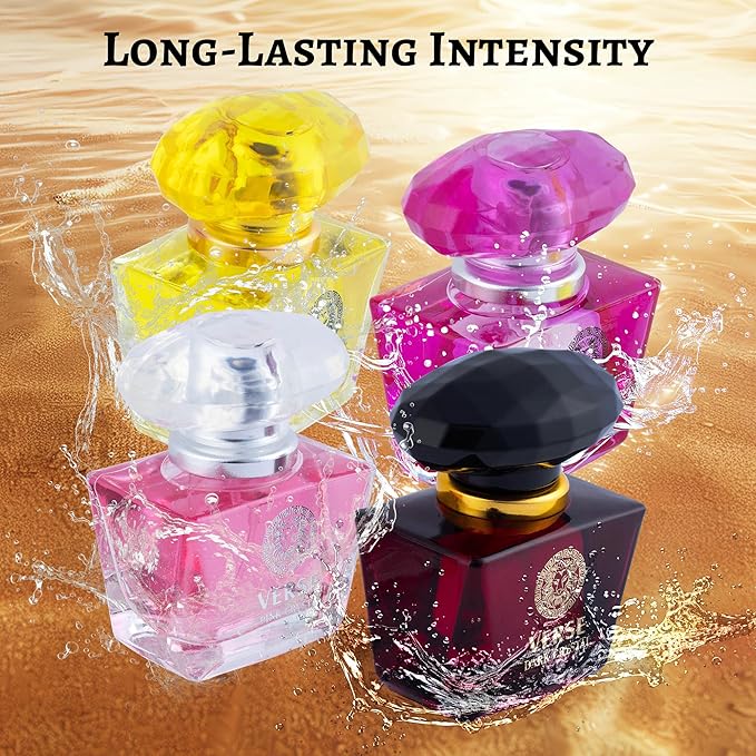 NovoGlow Verse 4-Piece Mini Fragrance Set for Women Light One - Refreshing Combinations of Floral, Fruity & Woody Scents -Ideal EDP Beauty Gift for Birthday, Anniversary Infinity Breeze