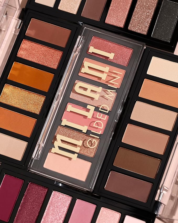 Milani Gilded Mini Eyeshadow Palette with 6 Matte & Shimmer Hues - Whiskey Business