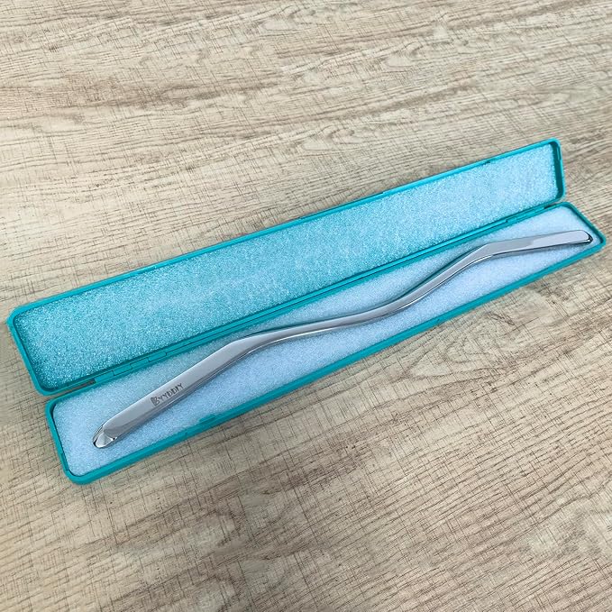 BYYDDIY Stainless Steel Muscle Scraper Stick for Lymphatic Drainage,Body Massage, Release Myofascial Trigger Points Reduce Muscle Soreness Tightness Leg Cramps for Physical Therapy (Ms)