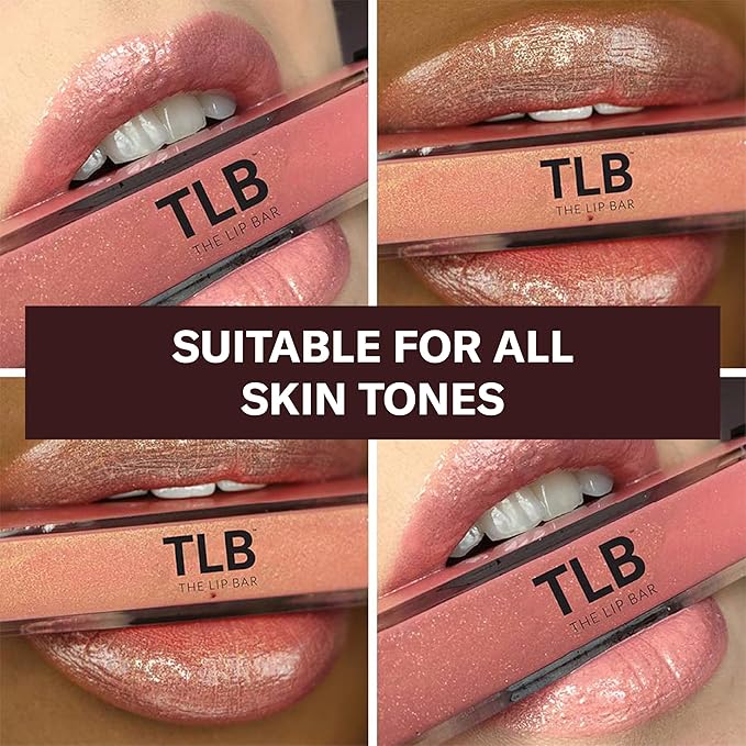 The Lip Bar - Lip Gloss, Baddie (Shimmer Pink) - Gloss Up Sheer Finish - Smooth, Not Sticky Formula - Moisturizing Coconut Oil, Olive Oil, Argan Oil & Vitamin E - Vegan & Cruelty Free - .30 fl oz