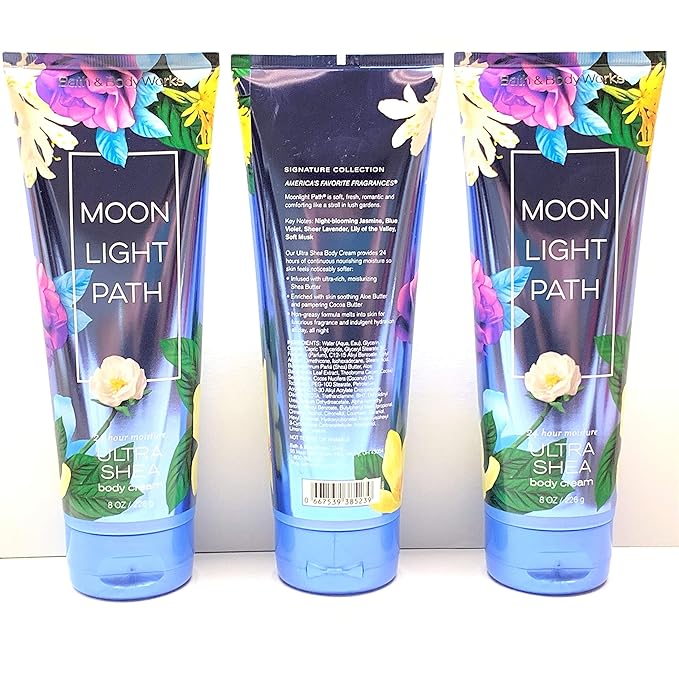 Bath & Body Works Moonlight Path Ultra Shea Body Cream Pack of 3