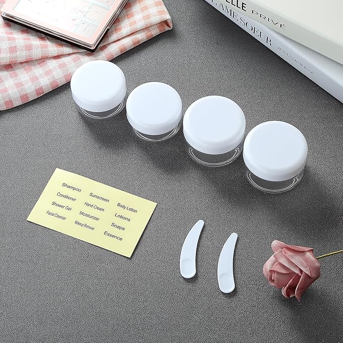 16 Pack Travel Bottles for Toiletries, Leakproof Travel Containers for Toiletries, TSA Approved Silicone Travel Accessories Squeezable Refillable 3oz for Shampoo Conditioner Lotion