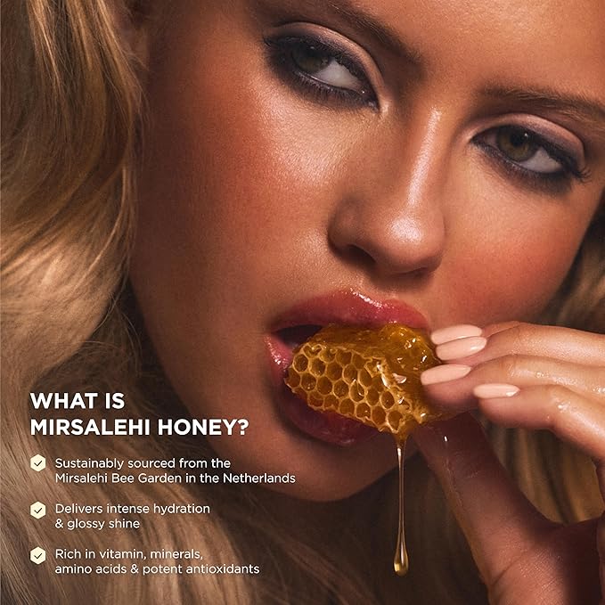 Gisou Honey Infused Hair Oil - Hydrating & Frizz Control Treatment with Mirsalehi Honey, Adds Shine & Heat Protectant for All Hair Types, 1.7 Fl Oz