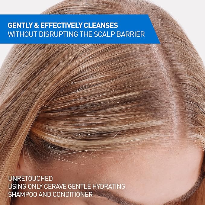 CeraVe Gentle Hydrating Shampoo, With Ceramides, Niacinamide & Hyaluronic Acid For Soft, Healthy Looking Hair & Scalp, Sulfate Free & Color Safe Shampoo, For All Hair Types, 12 Oz (Pack of 2)