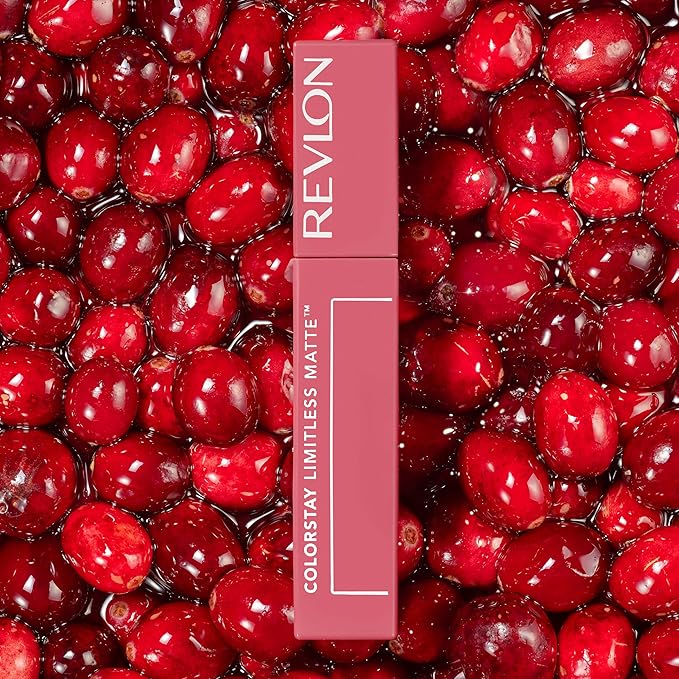 Revlon ColorStay Limitless Matte Liquid Lipstick, Vegan Formula, No-Budge, Longwear Lip Color, Long Lasting, Lightweight/Comfortable, Waterproof, 011 Fire Off, 0.17 fl oz