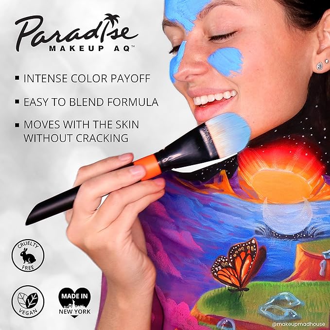 Mehron Makeup Paradise Makeup FX 8 Color Tropical Palette | Magnetic Refillable Body Paint & Face Paint Palette | Professional & Water Activated | Costumes, SFX, Halloween, & Cosplay