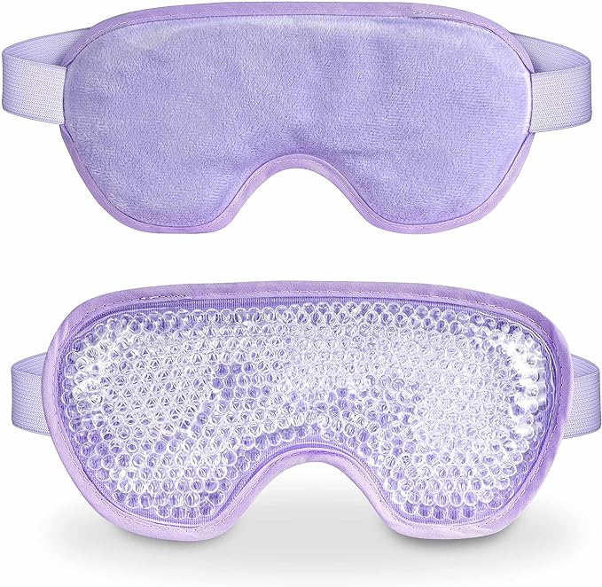 Cooling eye mask with gel