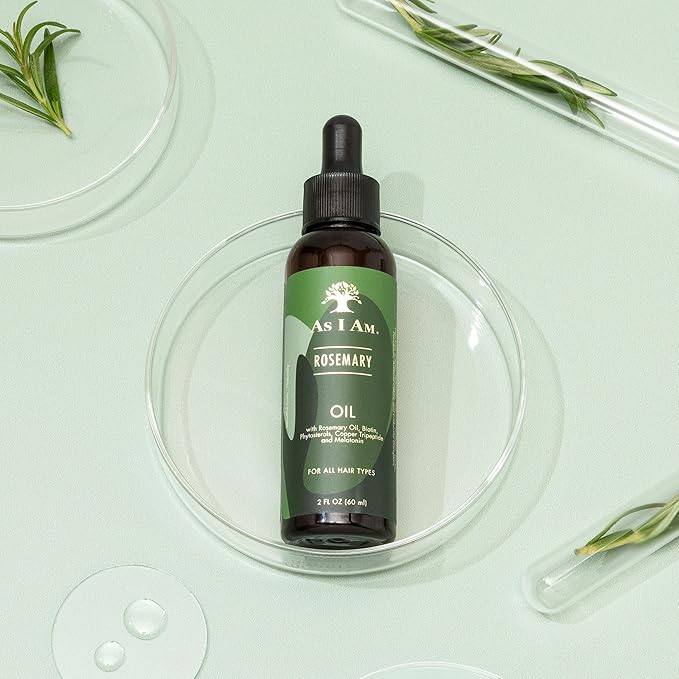 As I Am Rosemary Oil - 2 oz - Hair Density Serum - with Melatonin & Biotin - Vegan & Cruelty Free