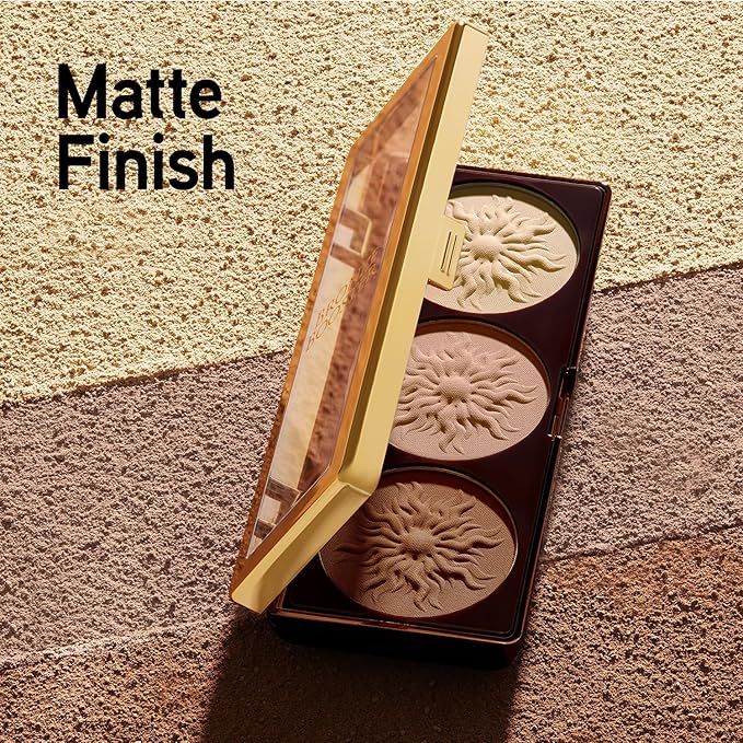Physicians Formula Bronze Booster Highlight & Contour Palette with Brush, Blendable & Buildable Finish - Matte Sculpting