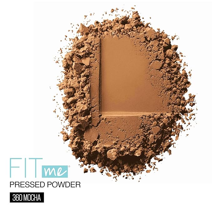 Maybelline Fit Me Matte + Poreless Pressed Face Powder Makeup & Setting Powder, Mocha, 1 Count
