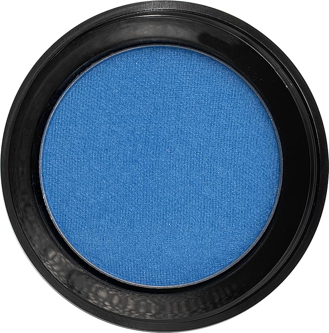 Tropical Classic Blue Shimmering Pressed Powder Single Vegan Eyeshadow; Talc, Paraben & Cruelty Free