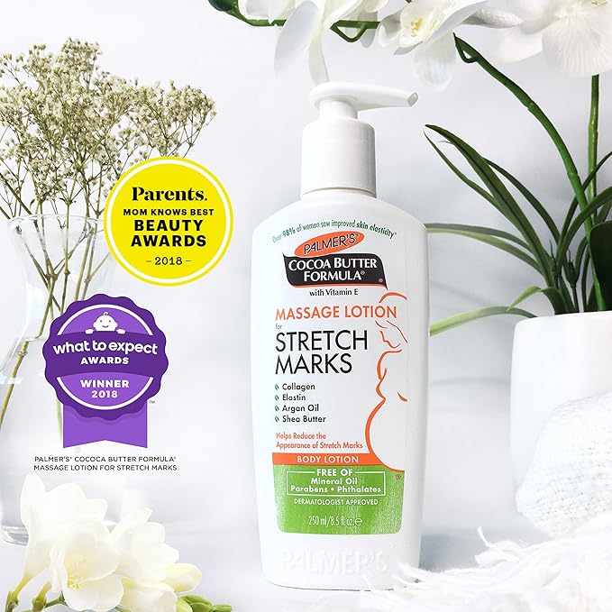 Palmer's Cocoa Butter Formula Massage Lotion for Stretch Marks and Pregnancy Skin Care, 6.5 Ounces (Pack of 3)