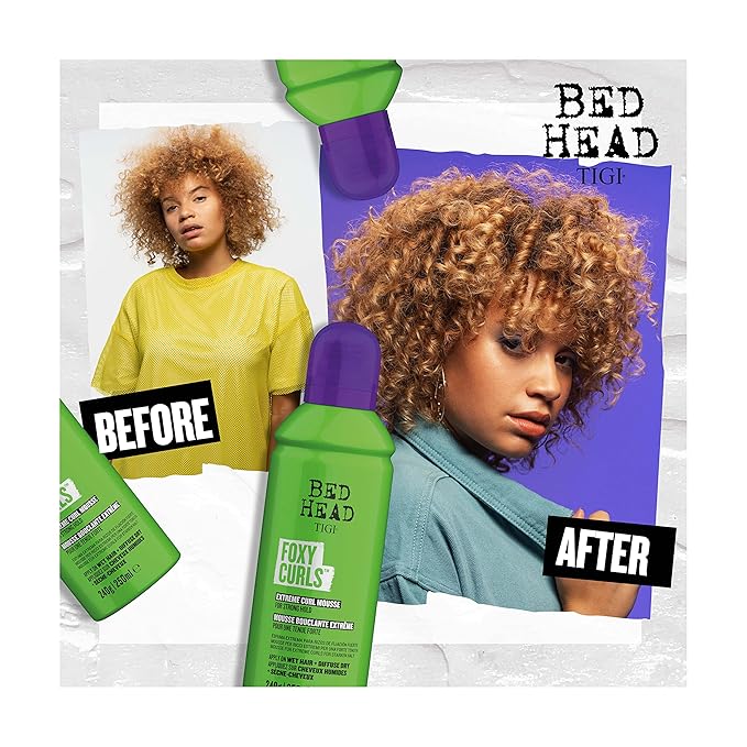 TIGI Bed Head Foxy Curls Curly Hair Mousse for Strong Hold 8.4 oz
