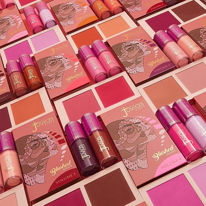 Juvia's Place Blushed Liquid Blush BlushLily - Dewy Tint Cheeks Makeup Glow Pigment Effortless Beauty Long Lasting Cosmetics Soft Creamy Natural Buildable All Skin Color Light Flawless Finish Blend