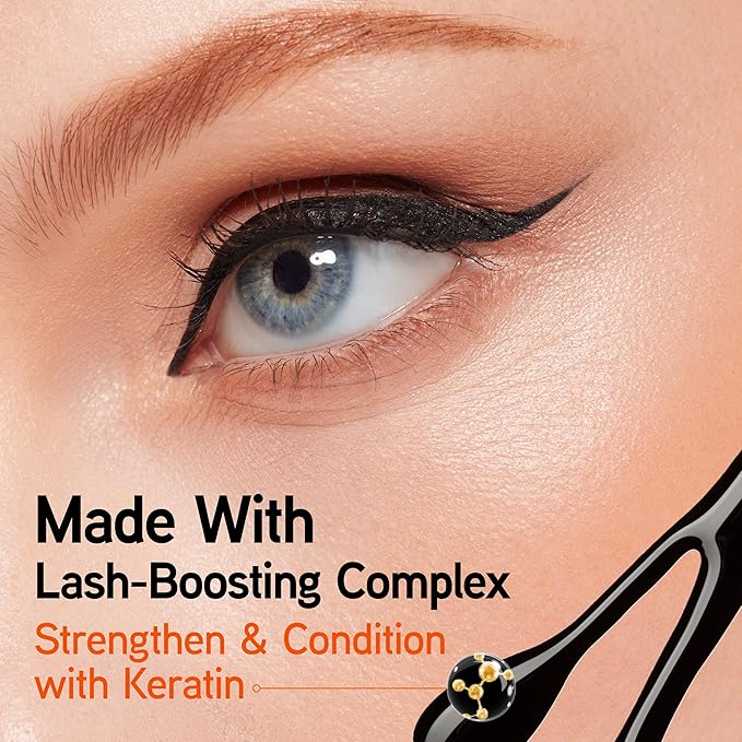 Physicians Formula Eye Booster, Lash-Enhancing 2-in-1 Eyeliner Serum, Dermatologist Approved, Hypoallergenic, Cruelty-Free & Vegan - Blackest Black