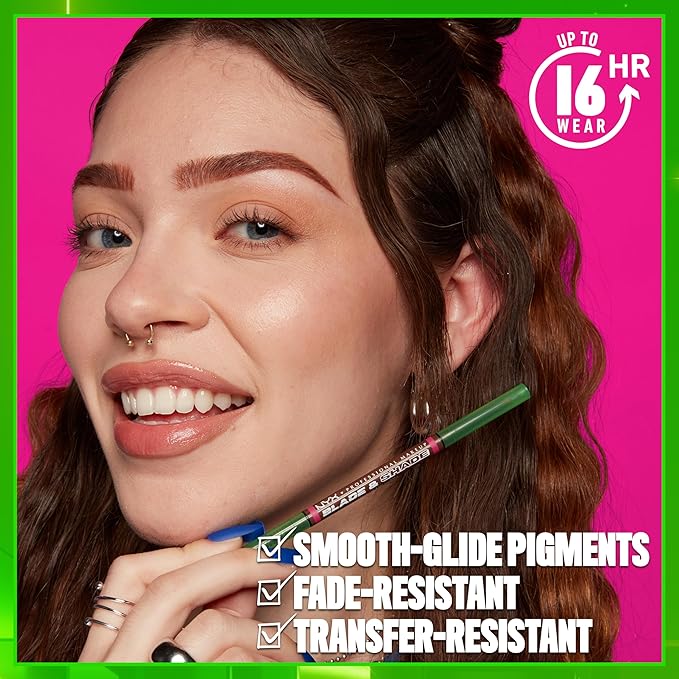 NYX PROFESSIONAL MAKEUP Blade & Shade Brow Pencil, Nano Mechanical Eyebrow Pencil, Up to 16HR Make Up Wear - Taupe